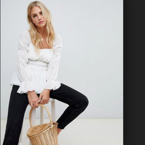 UO The East Order Eli Smocked BOHO Blouse  XL